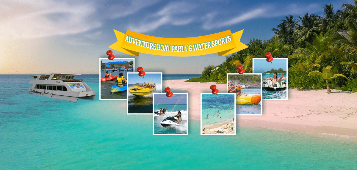 Adventure Party Boat Trip with Watersports